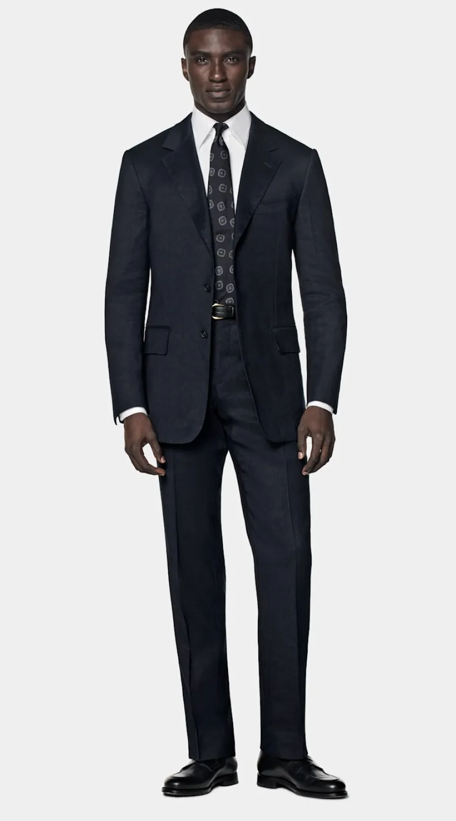 Outlet Milano Anzug navy Tailored Fit Klassische Anzüge