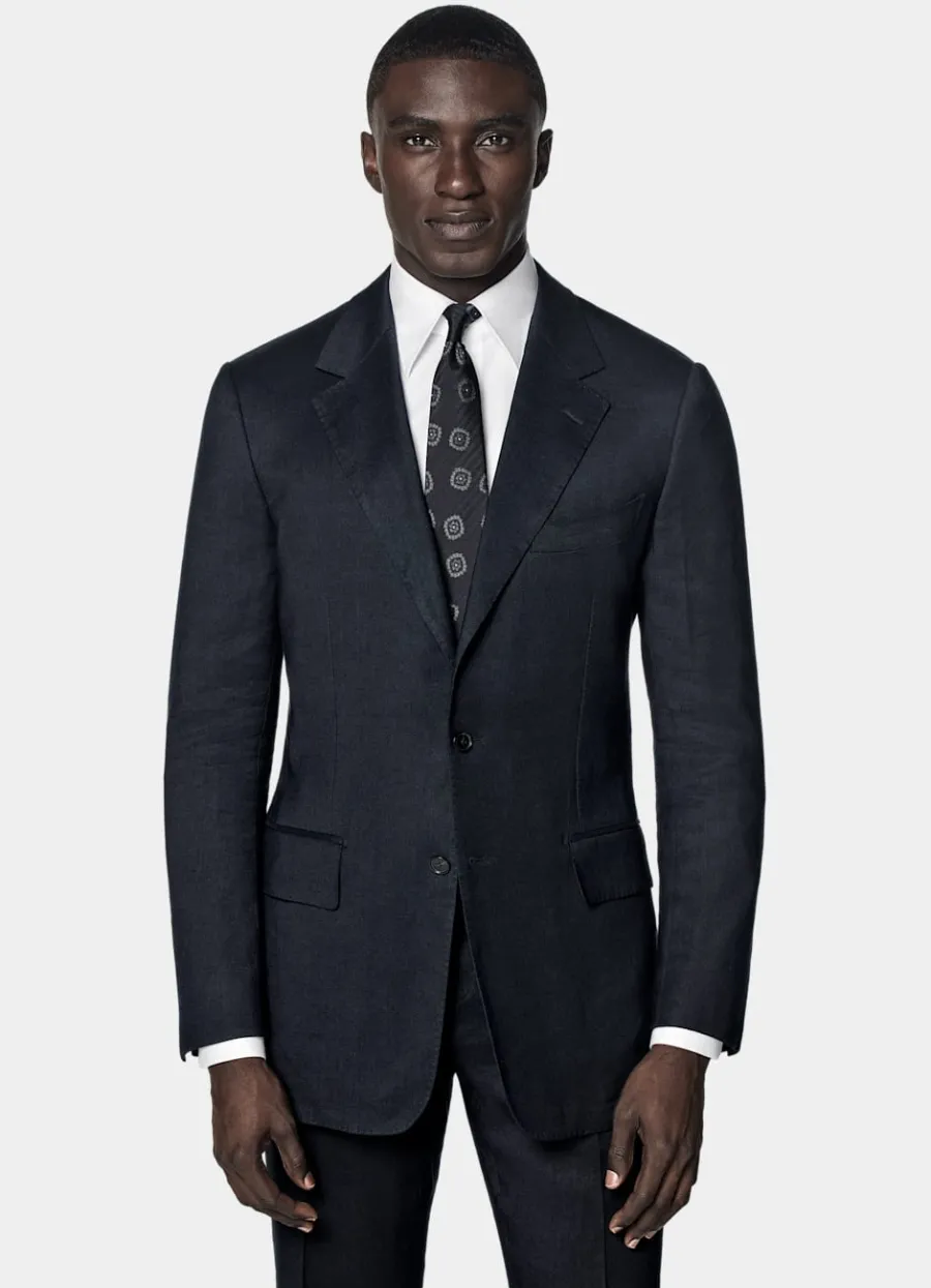 Outlet Milano Anzug navy Tailored Fit Klassische Anzüge